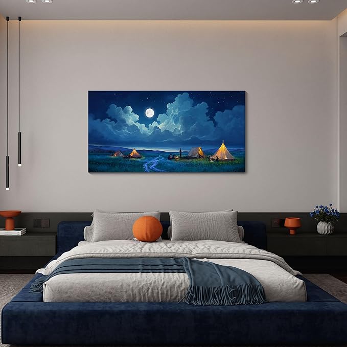 YDYSUNE Landscape Wall Art - Nature Artwork for Walls - Scenery Canvas Wall Art - Forest Painting for Living Room - Rustic Farmhouse Decor - Wall Pictures for Bedroom 20×40IN