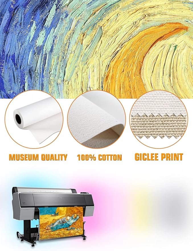 DECORARTS - Noon: Rest from Work, Vincent Van Gogh Art Reproduction. Giclee Canvas Prints Wall Art for Home Decor 30x24