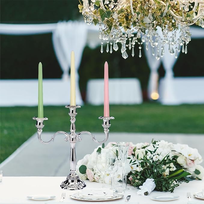 6Pcs Pastel Taper Candles,10 Inch Pastel Candle Sticks, Dripless Unscented Colored Candlesticks,Colorful Candle Set for Birthday,Wedding,Garden Party Decor,Home Dining Table,Elegant French