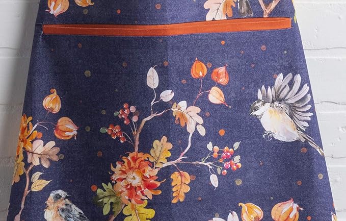 Maison d' Hermine 100% Cotton Apron for women with Pocket Kitchen Chef Apron for Men Cooking Gardening Server Waitress