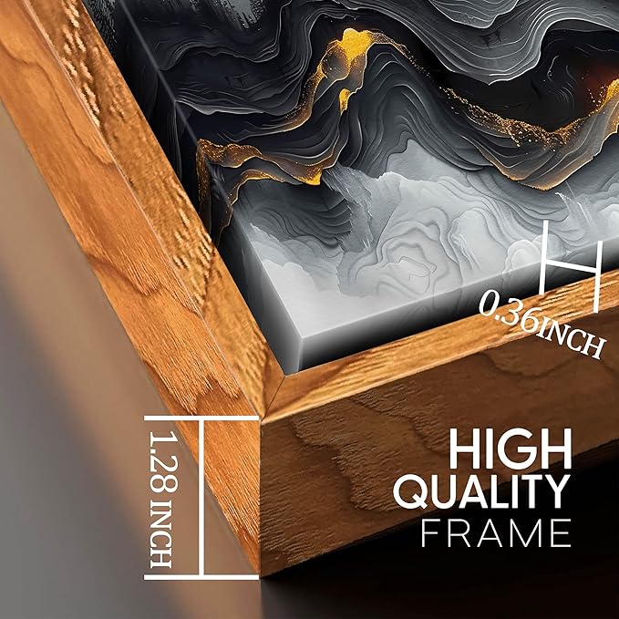 Ouzzlie White Canvas Wall Art Abstract Landscape Wall art Nature Pictures Wall Decor for Living Room 29" x 59"