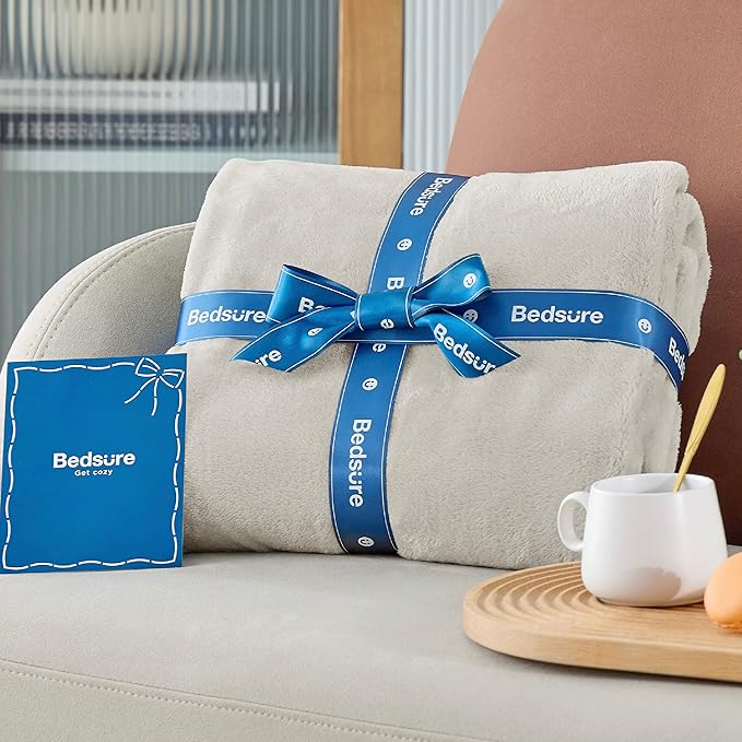 Bedsure GentleSoft Twin XL Fleece Blanket Dorm Bedding - Lightweight Soft Cozy Blankets for Bed, Sofa, Couch, Travel, Camping, Linen, 66"x90"