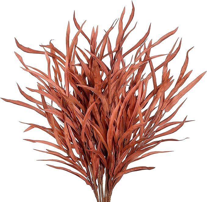 Sggvecsy 6 Pcs Fall Leaves Stem Artificial Autumn Branches Fake Leaf Bouquet Fall Artificial Plants for Home Vase Thanksgiving Table Centerpieces Harvest Floral Arrangement Festival Decor