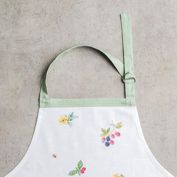 Maison d' Hermine 100% Cotton Apron for women with Pocket Kitchen Chef Apron for Men Cooking Gardening Server Waitress