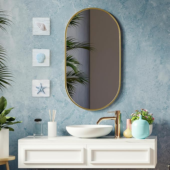 TideAndTales 3D Beach Wall Art - Seashell with Starfish for Coastal Bathroom Decor, Ocean Inspired Decor for Bathroom, Coastal Bedroom, Living Room or Beach House, Set of 3 (6”x 6”)