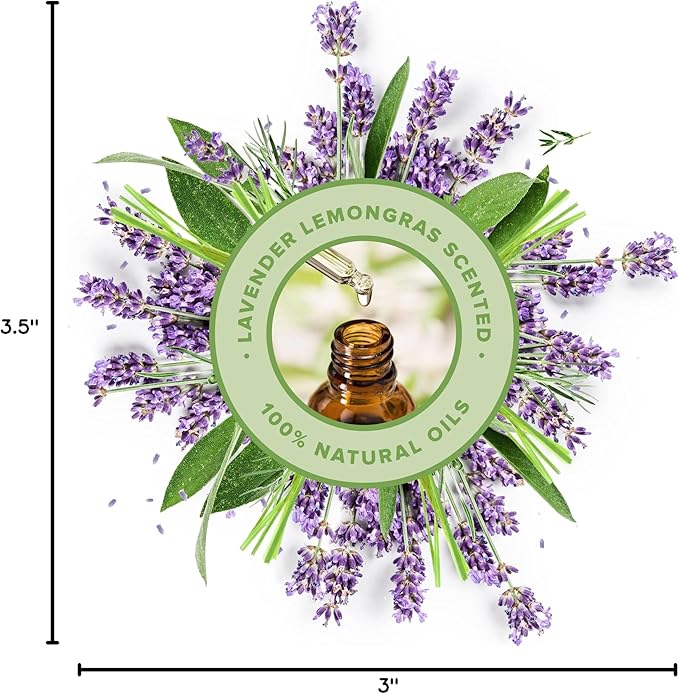 ThreeKin Warm Hugs Scented Candles for Home, Natural Soy Wax, Relaxing Aromatherapy Gifts, Essential Oils Scented, Long-Lasting Candle Burns for 75-Hours, Designed in USA, Lemongrass Lavender Scent