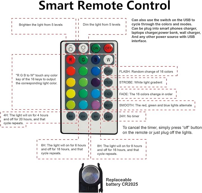 HOME LIGHTING Window Curtain String Lights, 300 LED RGB 16 Colors Changing Fairy Lights, 4 Modes with Remote, USB & Adapter Powered for Halloween Christmas Party Wedding Home Garden Wall Decorations