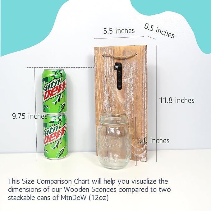 Besuerte Wall Sconces Set of 2 with Remote, Farmhouse Wood Wall Art Decor for Home Living Room Bedroom Decorations with Rose Bouquet Flowers and LED Fairy Lights (Large Brown)