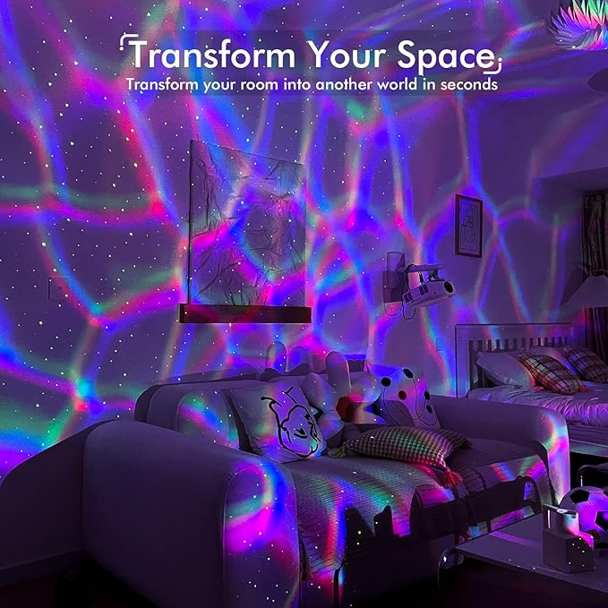 Rossetta Galaxy Projector, Star Projector Light for Bedroom, Bluetooth Speaker and 8 White Noise, Night Light Projector for Kids Adults Game Room, Home Theater, Ceiling, Christmas, Room Decor