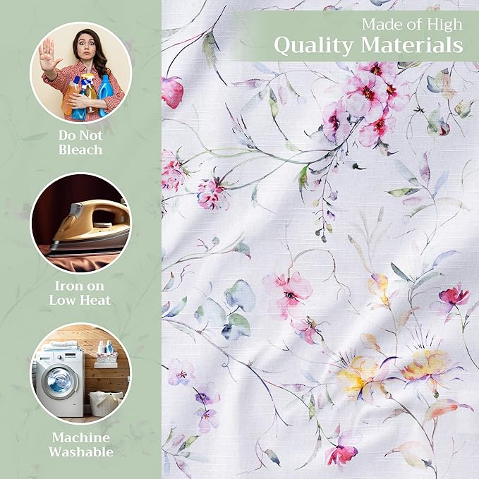 Maison d' Hermine Cloth Napkins Set of 4 100% Cotton Everyday Reusable Square Napkins Cloth Washable, Dinner, Party, Wedding, Restaurant, Spring/Summer (Summer Floral, 20" x 20")