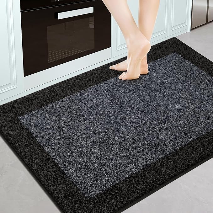Machine Washable Kitchen Rug 32" x 48", Non Slip Indoor Door Rug, Absorbent Entrance Runner Rug for Bedroom, Hallway, Bathroom, Floor
