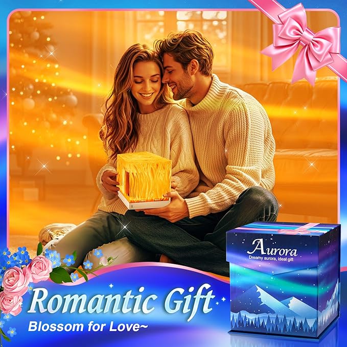 Northern Lights Projector Gifts for Women Gifts for Teenage Girls Boy, 18 Colors Galaxy Projector for Bedroom Lights, Remote Night Light for Kids, Cute Room Decor Aesthetic, Cool Stuff Teen Girl Gifts