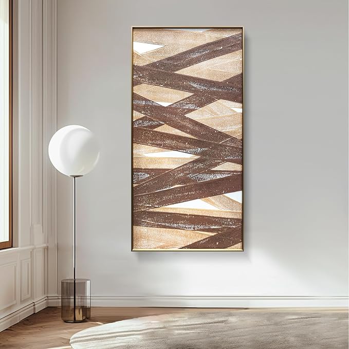 BrightA Master Bedroom Wall Art - Black and White Wall Decor for Bedroom and Living Room - Acrylic Painting 23.6"x47.2"