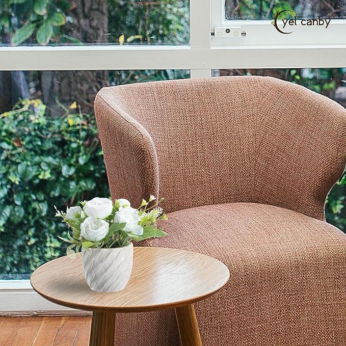 Mini Fake Plants Potted Artificial Plants Indoor with Ceramic Pot Small Faux Plants Artificial Greenery Flowers for Home Office Room Bedroom Bathroom Plants Coffee Table Decor