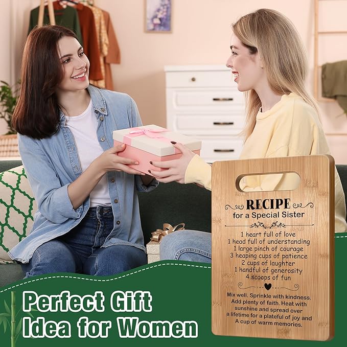 Sister Birthday Gifts from Sister, Friendship Gifts for Women, Sister Cutting Board Gifts, BFF Friend, Soul Sister, Sister Gifts for Women