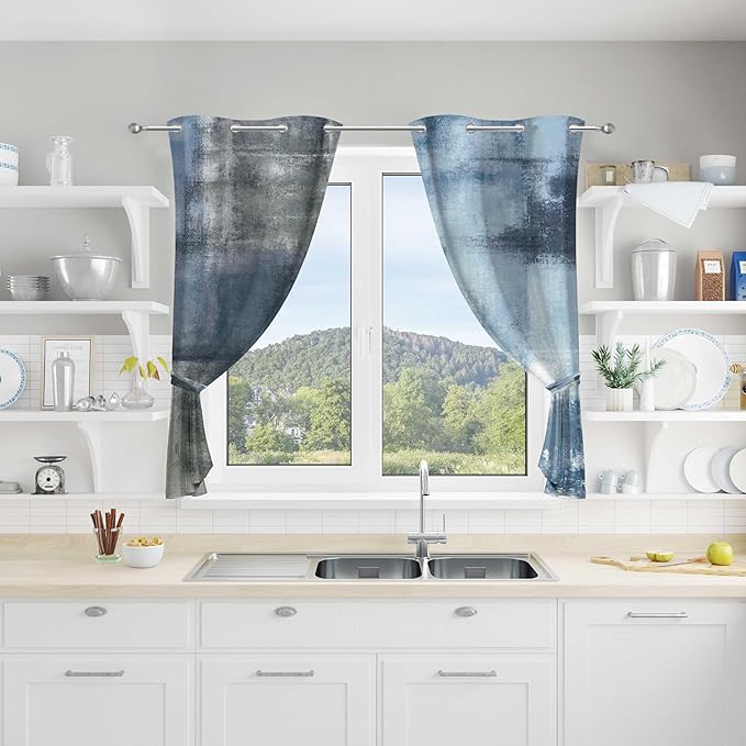 Asuexpect Vintage Floral Kitchen Curtains 2 Panels Sets Black Pink Flower Rose Small Curtain Gothic Victorian Short Window Treatments Decor for Bathroom Bedroom 50% Darkening Curtain 26 x 36 Inch