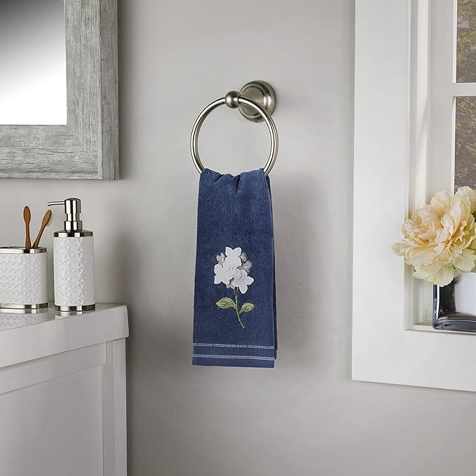 SKL Home Farm Hydrangea Hand Towel (2-Pack), Blue