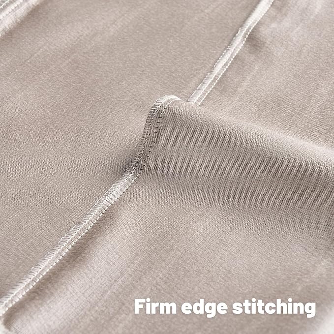 FUTEI Cream Chenille Decorative Throw Pillow Covers 18x18 Inch Set of 2,Soft Embossed Striped Textured Cushion Case,Modern Home Decor for Couch Bed Living Room