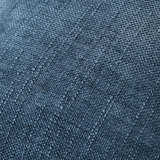 Set of 4 Soft Textured Decorative Throw Pillow Covers 16x16 Inch Cozy Farmhouse Cushion Cover Square Accent Pillow Cases for Bed Couch Sofa Living Room, Beige White Blue