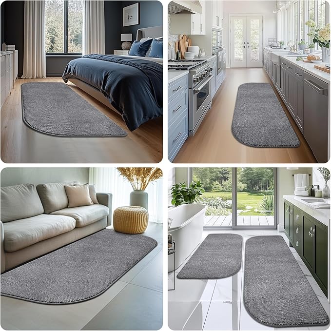 Dirt Trapper Dog Door Mat 32" x 47" / 80cm x 120cm, Washable Kitchen Rug, Non Slip Kitchen Mat for Floor, Absorbent Indoor Entryway Rug for Laundry, Bathroom, Bedroom