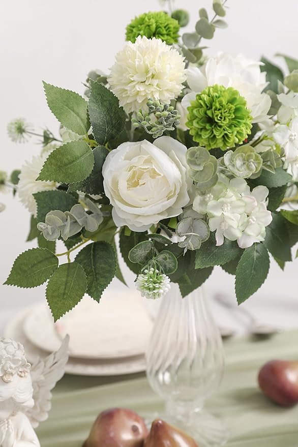 Serra Flora Artificial Flowers Combo for DIY Centerpieces Arrangements Wedding Bridal Bouquet Baby Shower Cake Flower Home Decor