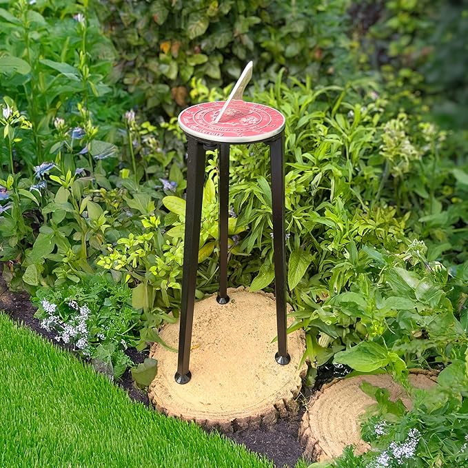 Anniversary Sundial Gift for 35th Coral Wedding Anniversary in 2025 - Recycled Metal Home Decor Or Garden Present Idea - Handmade in UK for Him, Her Parents Or Couples 35 Year Celebration