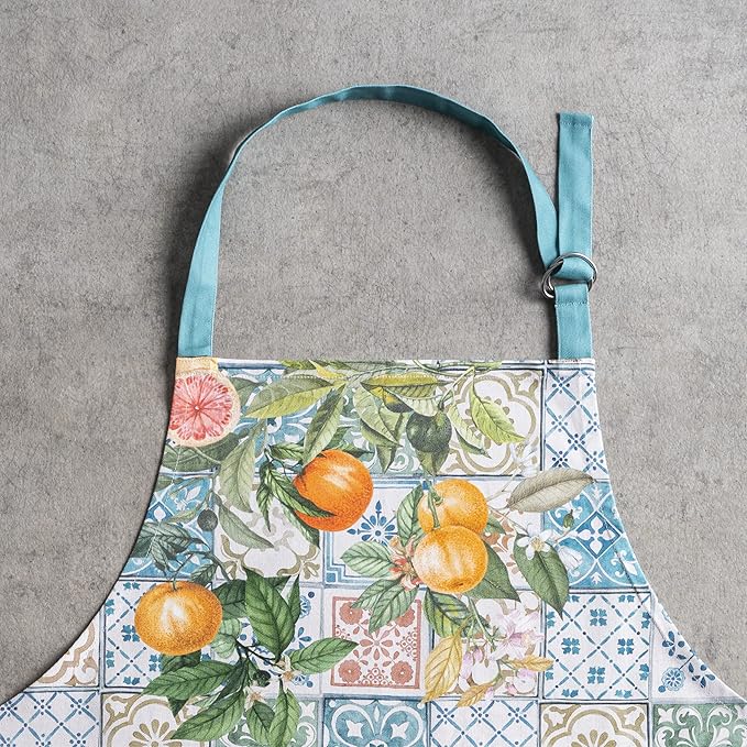 Maison d' Hermine 100% Cotton Apron for women with Pocket Kitchen Chef Apron for Men Cooking Gardening Server Waitress