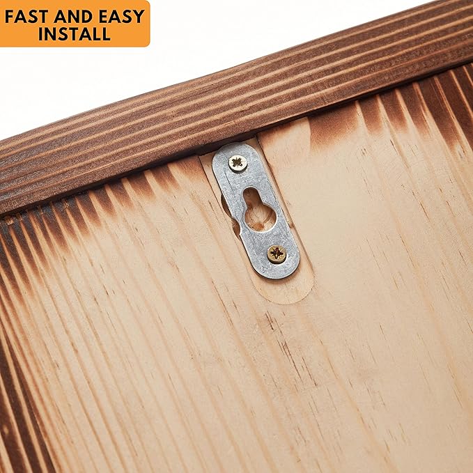 NOVECRAFTO Set of 2 Forged Iron Roses Twisted Together Forever - Placed in Mountable Wooden Frame - Unique 3D Gift