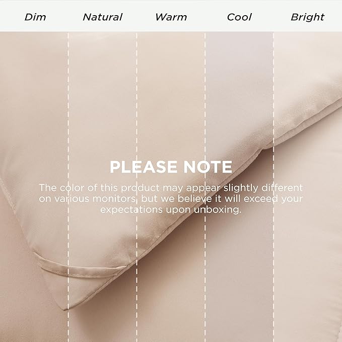 Bedsure Comforter Duvet Insert - Quilted Comforters Oversized King Size, All Season Duvet, GentleSoft Down Alternative Bedding, with 8 Tabs, Gifts for Women/Men, Beige, Oversized King 116 x 98 Inches