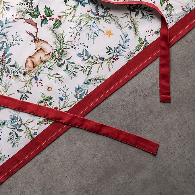 Maison d' Hermine 100% Cotton Apron for women with Pocket Kitchen Chef Apron for Men Cooking Gardening Server Waitress