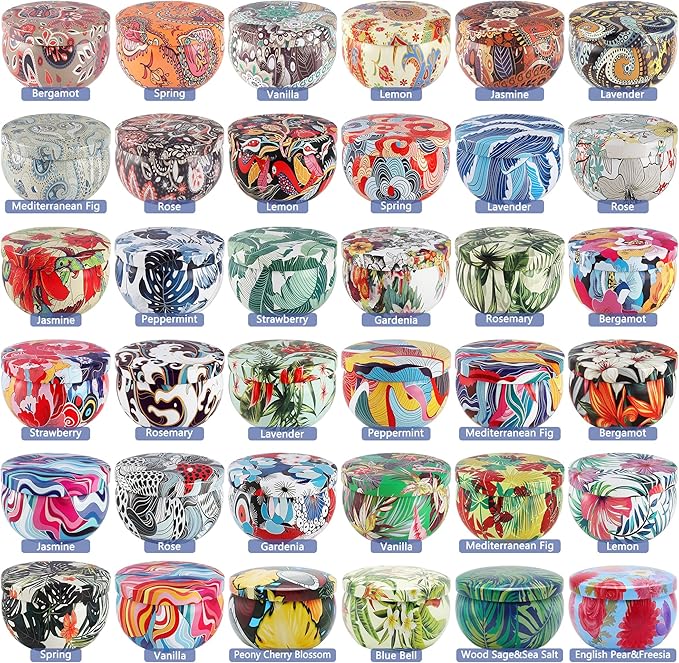 36-Pack Scented Candles Gift Set – 2.5oz Long-Lasting Soy Wax Candles with Essential Oils | Aromatherapy for Relaxation, Stress Relief & Sleep | Home Decor, Gifts for Women, Mom, Wife, Friends