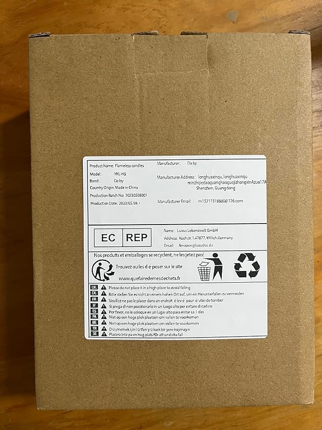 Da by Flickering Flameless Candles with Remote,Acrylic LED Candles with Embedded Star String,Battery Operated Candle, for Home and Holiday Decoration Set of 3（Red）