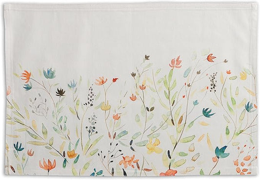 Maison d' Hermine Placemats Set of 2 100% Cotton Washable Cloth Place Mats, Reusable Table Mats for Kitchen Dining Decoration, Party, Wedding, Restaurant Spring/Summer (Colmar, 13" x 19")