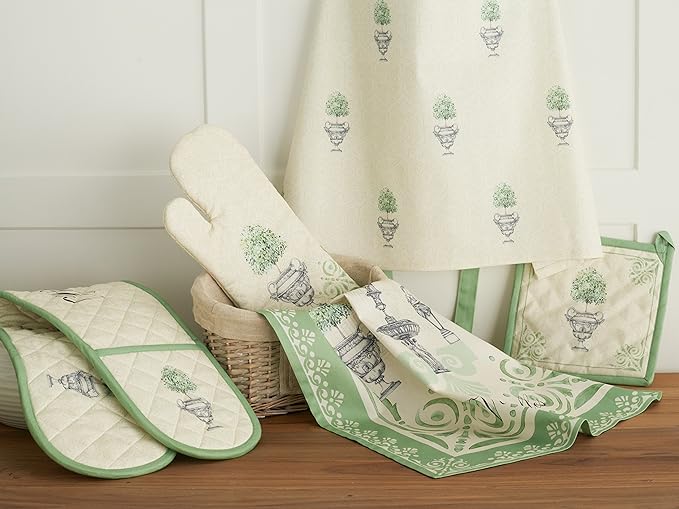 Maison d' Hermine Cloth Napkins Set of 4 100% Cotton Everyday Reusable Square Napkins Cloth Washable, Dinner, Party, Wedding, Restaurant, Spring/Summer (Jardin Du Roy, 20" x 20")