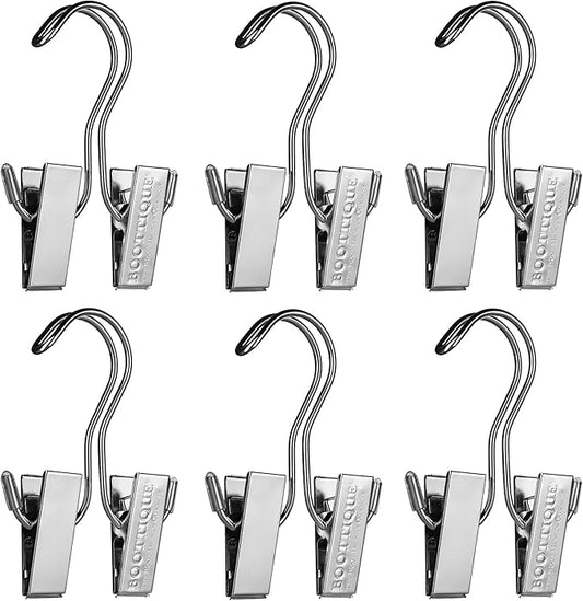 Boottique Add-on Boot Hangers - SET OF 6 Only - Holds, Shapes, & Protects Most Styles of Boots (6 Original Silver Hangers)