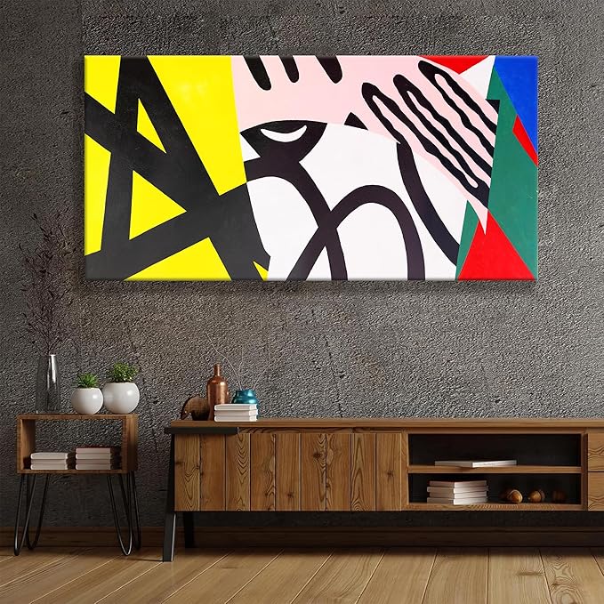 Large Abstract Wall Art For Living Room Prints Artwork Abstract Canvas Art Wall Decor Colorful Wall Art Modern Painting Wall Decor Picture For Bedroom Hotel Office Home Wall Artwork 29x58 Inch