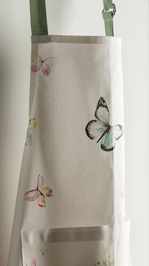 Maison d' Hermine 100% Cotton Apron for women with Pocket Kitchen Chef Apron for Men Cooking Gardening Server Waitress