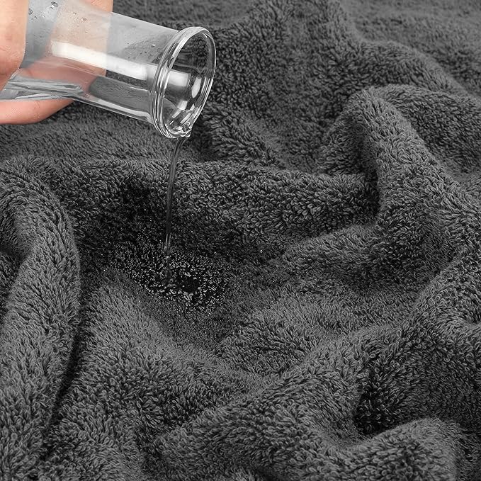 Cotton Paradise 100% Cotton 40x80 Oversized Bath Sheet, Extra Large Turkish Bath Towels for Bathroom, Dark Gray Bathsheet