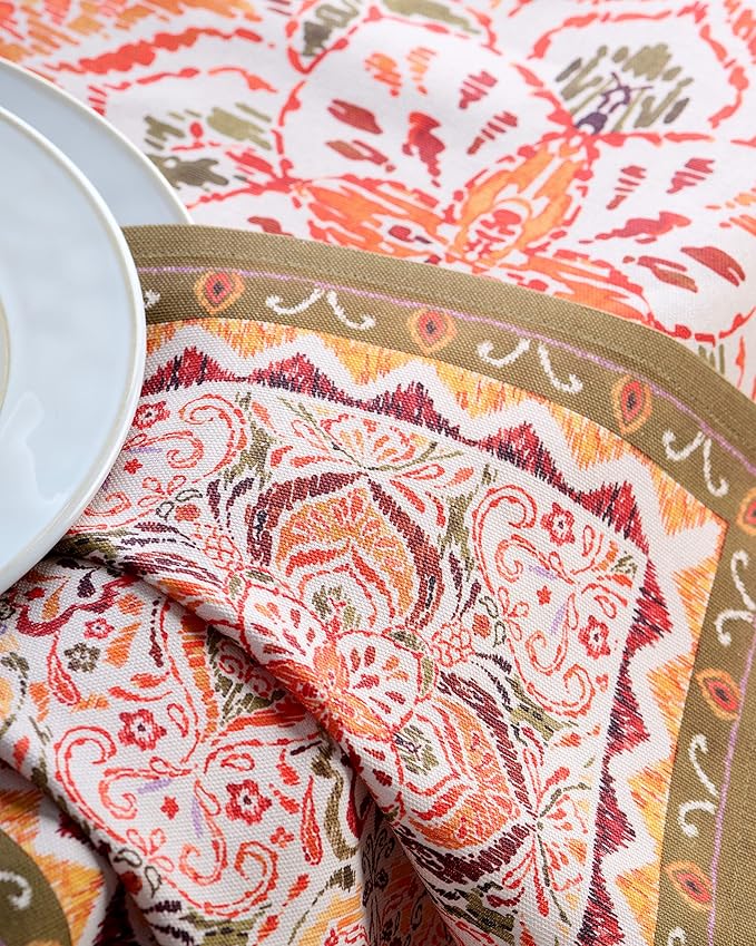 Maison d' Hermine Cloth Napkins Set of 4 100% Cotton Everyday Reusable Square Napkins Cloth Washable, Dinner, Party, Wedding, Restaurant (Damask, 20" x 20")