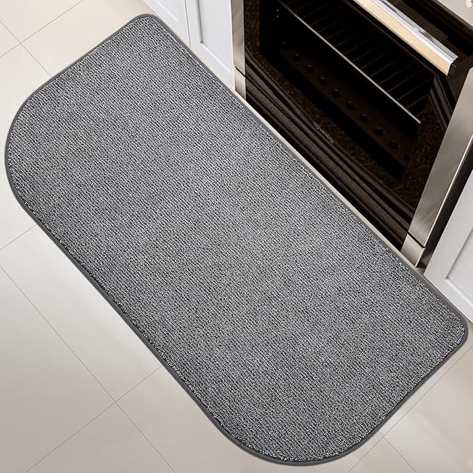 Washable Kitchen Rug 24" x 47" / 60cm x 120cm, Non Slip Kitchen Mat for Floor, Absorbent Indoor Entryway Runner Rug for Laundry, Bathroom, Bedroom,Door