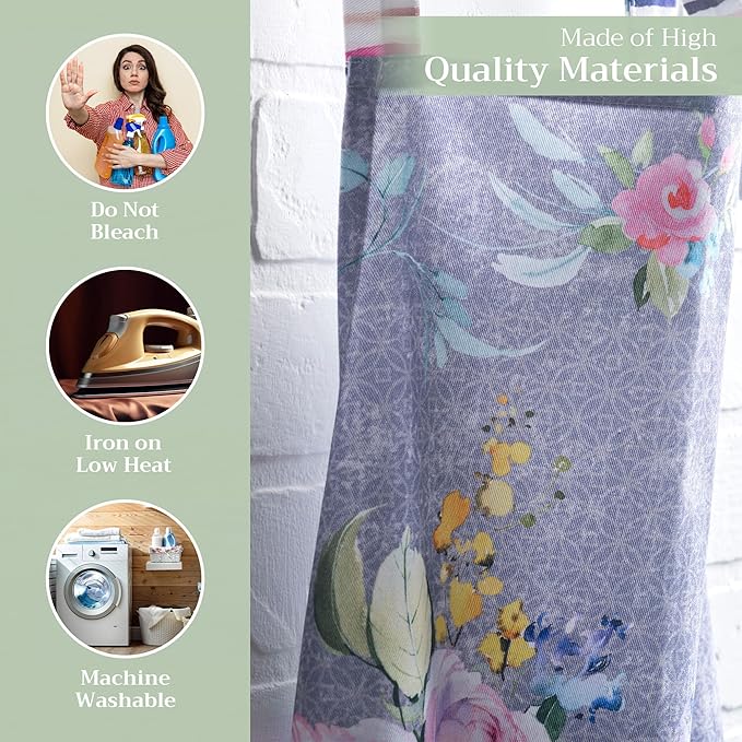 Maison d' Hermine 100% Cotton Apron for women with Pocket Kitchen Chef Apron for Men Cooking Gardening Server Waitress