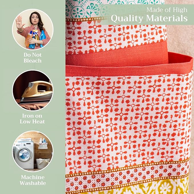 Maison d' Hermine 100% Cotton Apron for women with Pocket Kitchen Chef Apron for Men Cooking Gardening Server Waitress