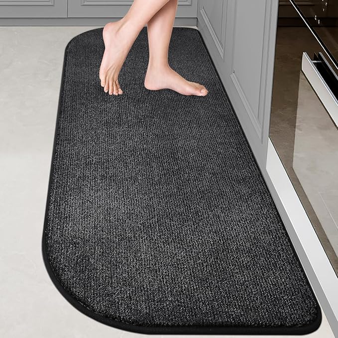 Washable Kitchen Rug 24" x 70" / 60cm x 180cm, Non Slip Kitchen Mat for Floor, Absorbent Indoor Entryway Runner Rug for Laundry, Bathroom, Bedroom (Roll Packing)