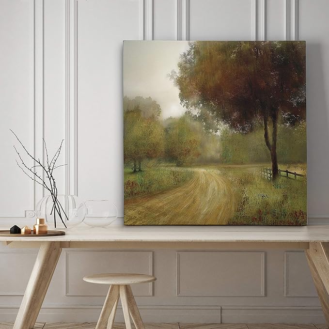 Wexford Home Country Road Gallery Wrapped Canvas Wall Art, 40x40