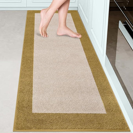 Machine Washable Runner Rug 24" x 70", Non Slip Kitchen Mat for Floor, Absorbent Entryway Rug for Kitchen, Bedroom, Hallway, Bathroom, Door (Roll Packing)
