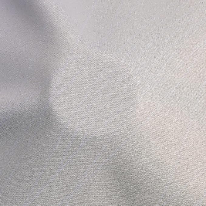 Estelar Textiler Beige and Grayish White Blackout Curtains & Drapes for Bedroom, Thermal Insulated Ombre Blackout Drapes, Full Room Darkening Energy Saving Curtains for Living Room, 52Wx45L, 2 Panels