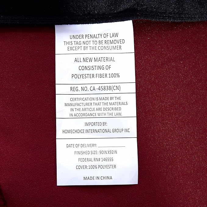 HIG 3pc Down Alternative Comforter Set - All Season Reversible Comforter with Two Shams - Quilted Duvet Insert with Corner Tabs - Box Stitched - Super Soft, Fluffy (Full, Black)