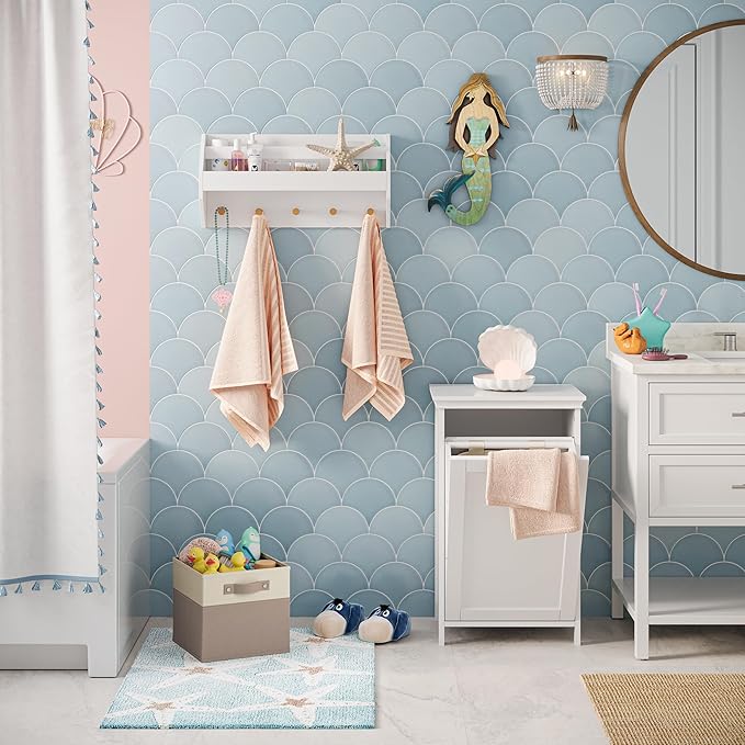 RiverRidge Somerset Tilt-Out Laundry Hamper, White