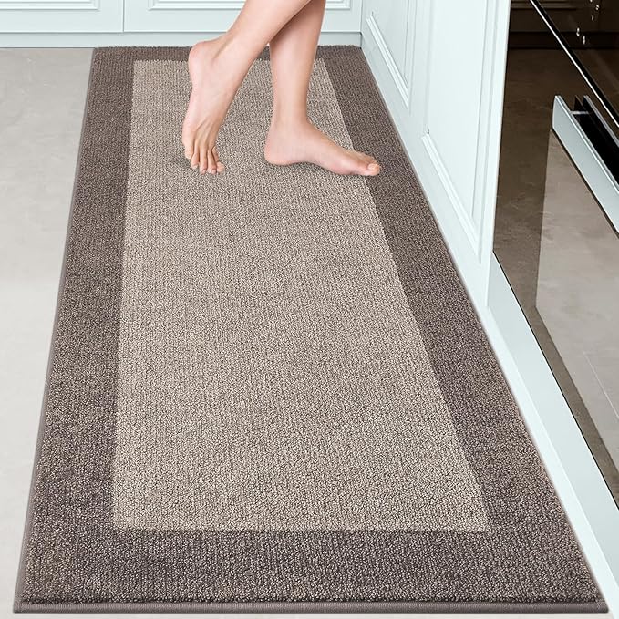 Machine Washable Kitchen Rug 32" x 72", Non Slip Indoor Door Rug, Absorbent Entrance Runner Rug for Bedroom, Hallway, Bathroom, Floor (Roll Packing)