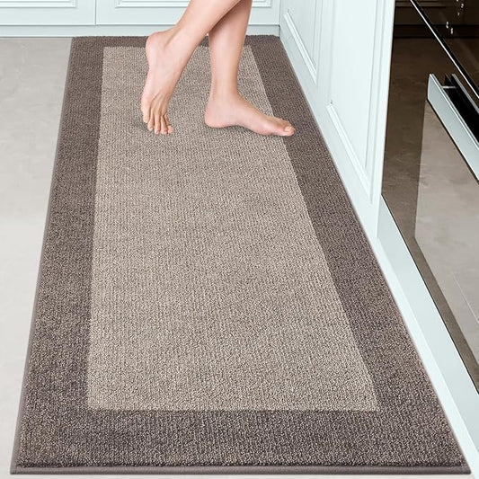 Machine Washable Kitchen Rug 32" x 72", Non Slip Indoor Door Rug, Absorbent Entrance Runner Rug for Bedroom, Hallway, Bathroom, Floor (Roll Packing)